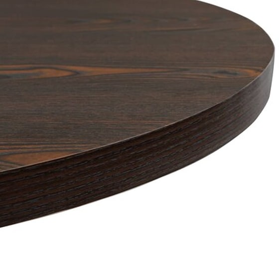 Τραπέζι Vidaxl Bistro Στρογγυλό από Mdf / Ατσάλι 80x75 cm - Σκούρο Σταχτί image 5