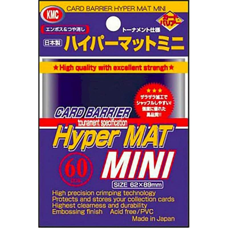 Kmc Small Sleeves Hyper Mat Black (60 Sleeves)