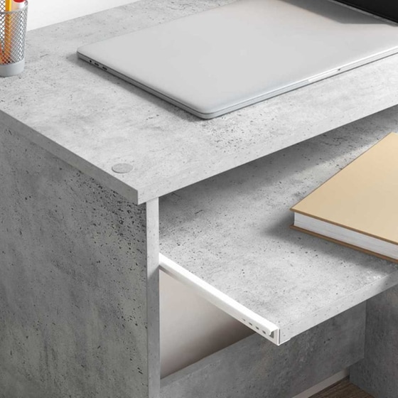 Γραφείο VidaXL από Επεξεργασμένο Ξύλο 120,5x44x88,5 cm - Γκρι Σκυροδέματος image 2