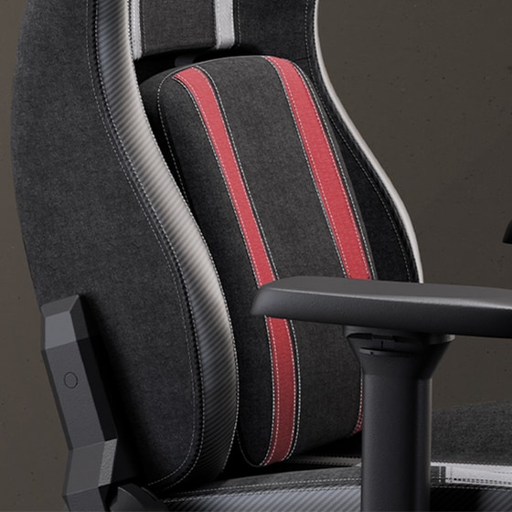 Καρέκλα Gaming Eureka Ergonomic Python II ERK-GC08-R από Τεχνητό Δέρμα - Μαύρη/Κόκκινη image 1