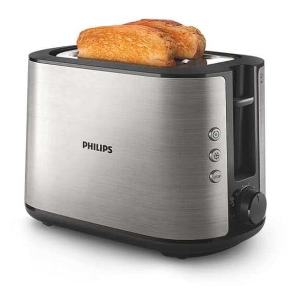 PHILIPS HD2650/90 VIVA COLLECTION 2 Θέσεων 950W Inox Φρυγανιέρα image 3