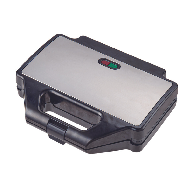IQ IQ ST-652 1000W Μαύρη/Ασημί Τοστιέρα - Σαντουιτσιέρα