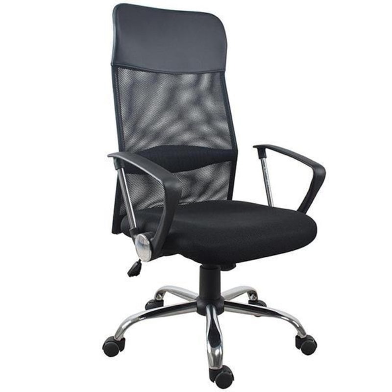 Καρέκλα Γραφείου Nextdeco από Ύφασμα - Μαύρη