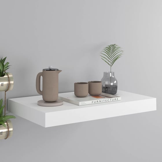Ράφι Τοίχου VidaXL από MDF 40x23x3.8 cm - Λευκό image 1
