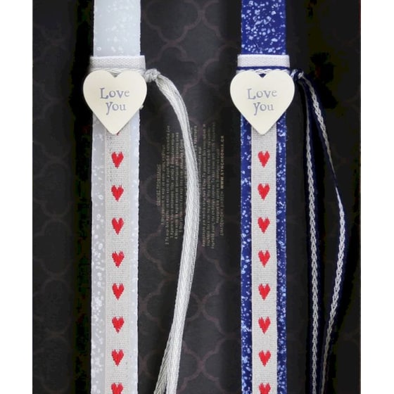 Λαμπάδα Synchronia Καρδιά Love You για Ζευγάρι - 2 Τμχ image 2