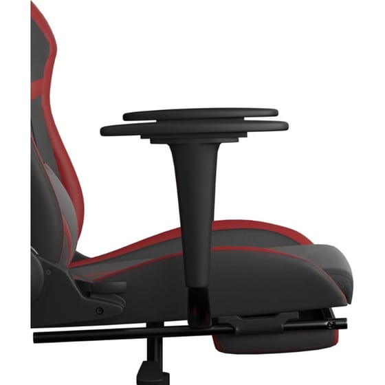 Καρέκλα Gaming VIDAXL 345441 με Υποπόδιο από Τεχνητό Δέρμα - Μαύρο image 7