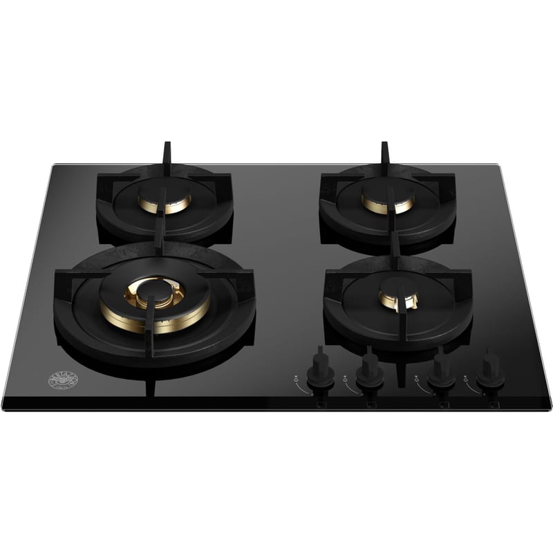 BERTAZZONI P604LMODGNET (GPL) 60.5 cm Μαύρο Εστία Υγραερίου Αυτόνομη