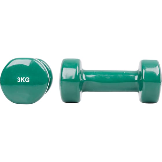 Σετ Βαράκια Εξάγωνα 3kg InSPORTline από Βινύλιο - Σκούρο Πράσινο image 0