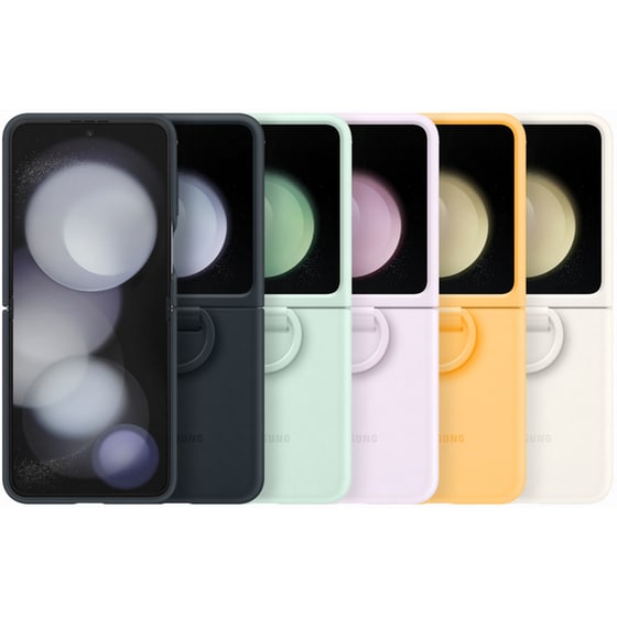 Θήκη Samsung Galaxy Z Flip5 - Samsung Silicon Case with Ring - Mint image 6