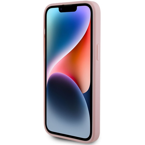 Guess Fixed Glitter 4g Logo Case Θήκη Προστασίας Από Σιλικόνη – Iphone 15 Pro Max (pink – Guhcp15xhg4sgp) image 1