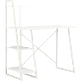 Γραφείο Βιβλιοθήκη VidaXL από Μοριοσανίδα 102x50cm - Λευκό