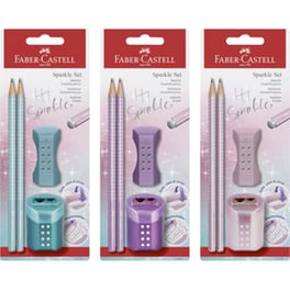Σετ Μολύβια Faber Castell Blister 2 Sparkle ΙΙ με Roll-on γόμα και Roll-on διπλή ξύστρα
