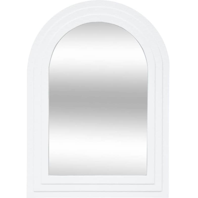 Διακοσμητικός Καθρέφτης Τοίχου Spitishop από MDF 40x1.5x55 cm - Λευκό