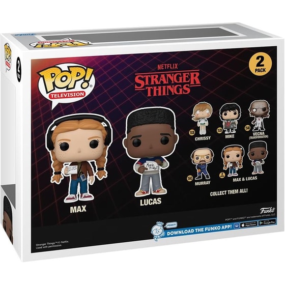 Funko Pop! Television - Stranger Things - Max & Lucas 2-Pack image 1
