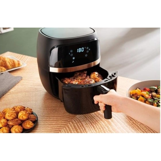 BERLINGER HAUS BH-9445 με Αποσπώμενο Κάδο 1300 W 3.2 L Μαύρο Φριτέζα Αέρος image 1