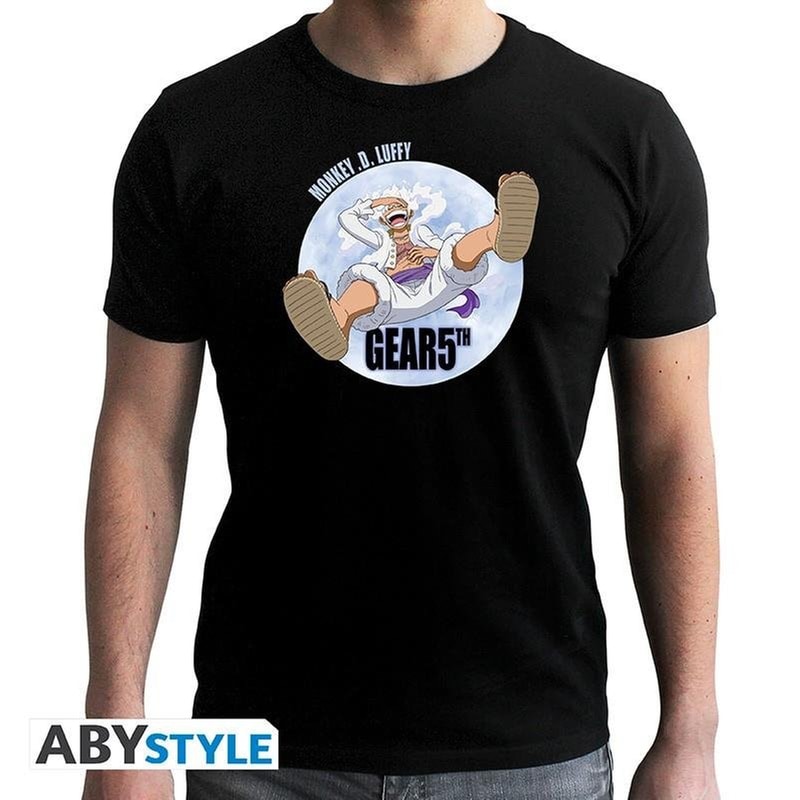 ABYSTYLE T-shirt Abystyle One Piece Gear Fifth - Μαύρο