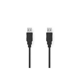 Καλώδιο Nedis USB-A Male σε USB-A Male - 1m