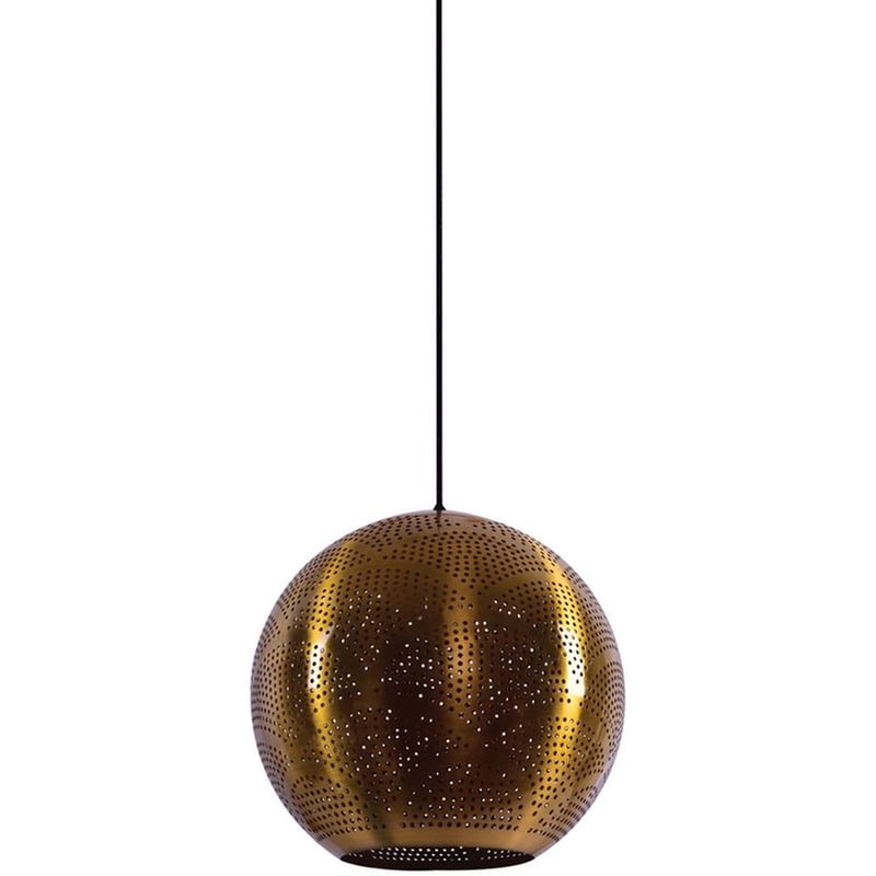 HOMELIGHTING Φωτιστικό Οροφής Μονόφωτο Homelighting Gadi Μεταλλικό 30x30x30-120 cm - Χρυσό