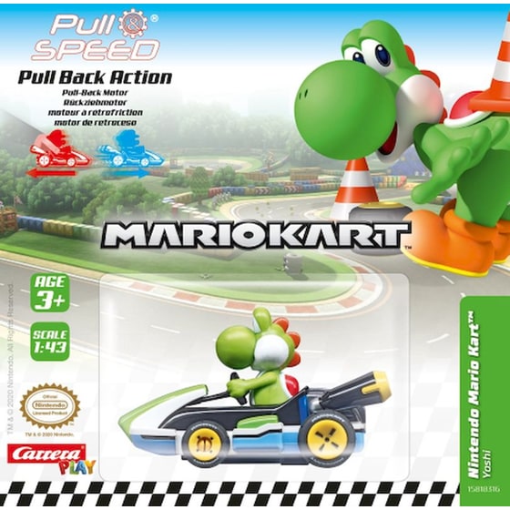 Carrera Pull & Speed: Nintendo Mario Kart™ - Yoshi Αυτοκινητάκι 1:43 (15818316) image 1