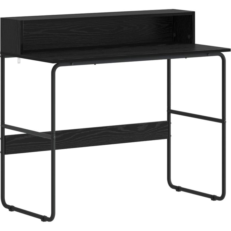 Γραφείο VidaXL με Αποθηκευτικό Χώρο 100x50x91 cm - Μαύρη Δρυς