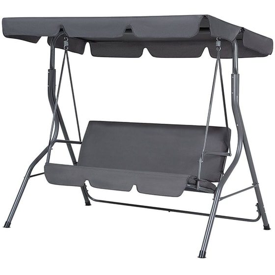 Κούνια Κήπου Bormann Μεταλλική 170x110x153 cm - Γκρι image 0