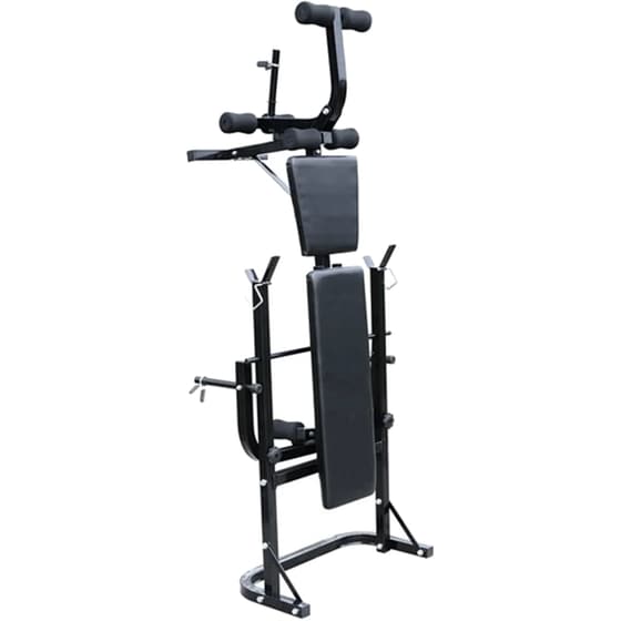 Σετ Ρυθμιζόμενος Πάγκος Γυμναστικής VidaXL 156x123cm - Μαύρος image 1