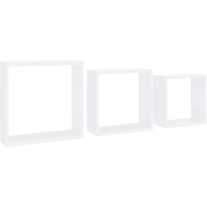 Ράφια Τοίχου VidaXL από MDF 30x10x30 cm 3 Τμχ - Λευκό