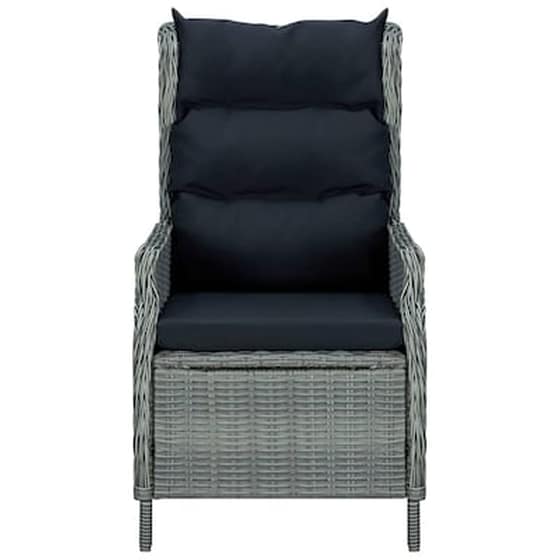 Vidaxl Σετ Τραπεζαρίας Κήπου 5 Τεμαχίων Ανοιχτό Γκρι image 5