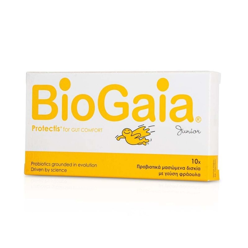 BIOGAIA Biogaia - Junior Protectis Digestive Health (γεύση Φράουλα) - 10chew.tabs