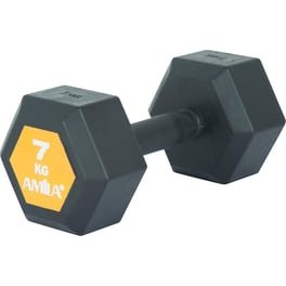 Βαράκι Εξάγωνο 7kg Amila Original Rubber H 90587 από Ατσάλι Q235 - Μαύρο