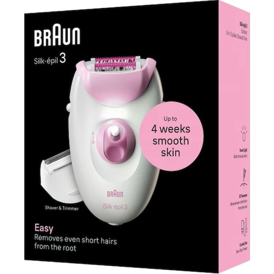 Αποτριχωτική Μηχανή BRAUN Silk-épil 3 3-031 Λευκό image 3