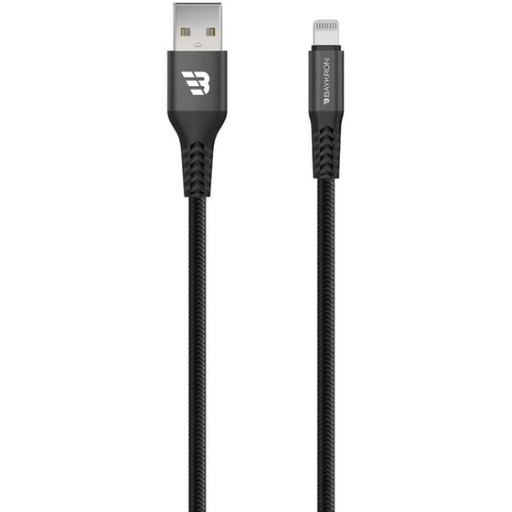 Καλώδιο Φόρτισης  Baykron USB-A σε Lightning 1.2m - Black image 1