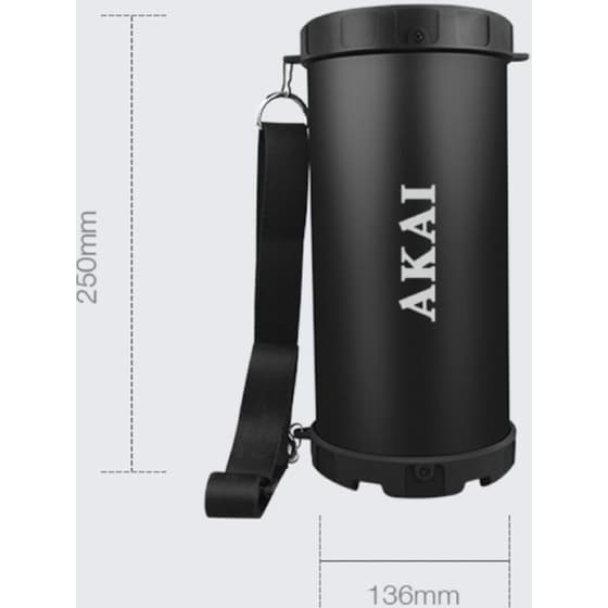 Akai ABTS-11B Φορητό ηχείο Bluetooth με ραδιόφωνο USB/Aux-In και κάρτα SD 10 W - Μαύρο image 6