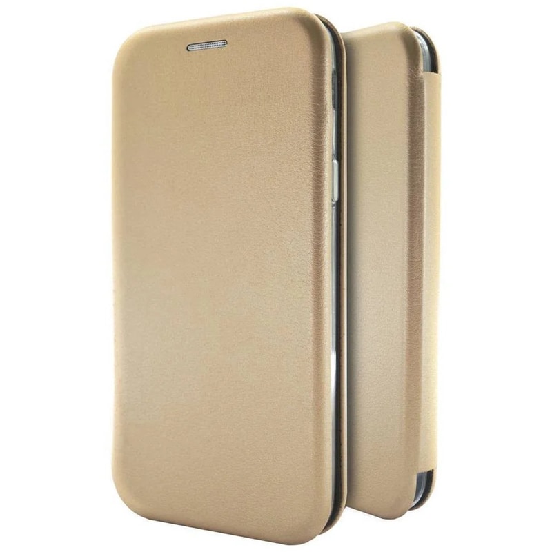 ANCUS Θήκη Apple iPhone 12/iPhone 12 Pro - Ancus Magnetic Curve Book Case - Gold