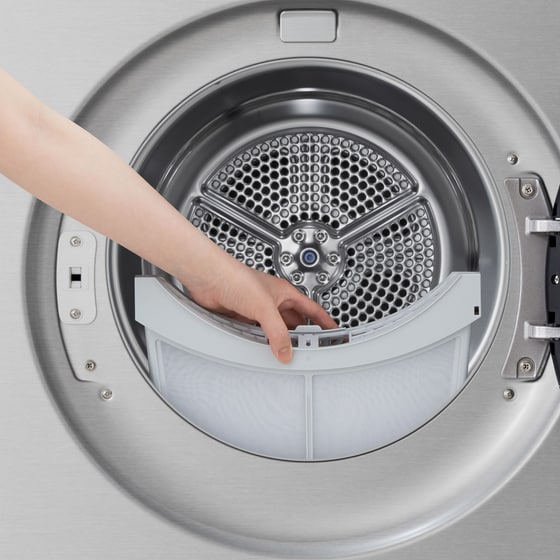 LG RHX7009TSB 9 kg με Αντλία Θερμότητας Ασημί Στεγνωτήριο Ρούχων image 15