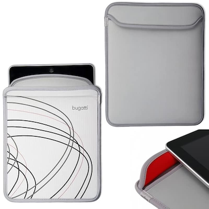 BUGATTI Θήκη Tablet Apple iPad 4 - Bugatti St Neopren Sleeve - Grey