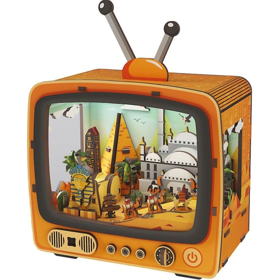 Παζλ 3D Ξύλινο Vintage TV: Timeless Pyramids image 1