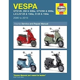 Vespa GTS, GTV, GT, LX, LXV, S, Primavera & Sprint (05 - 18)
