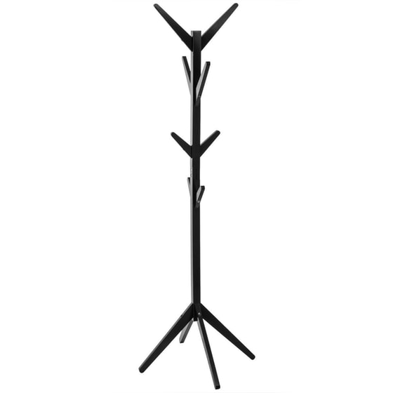 Καλόγερος Ρούχων Spitishop F-v Black Wood 138940a από MDF 44.5x44.5x178cm - Μαύρο image 0