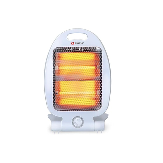 Ηλεκτρική Σόμπα Αλογόνου 800w Με Αυτόματη Περιστροφή Και 2 Επίπεδα Θερμότητας, 23x17x35 Cm, Alpina image 0