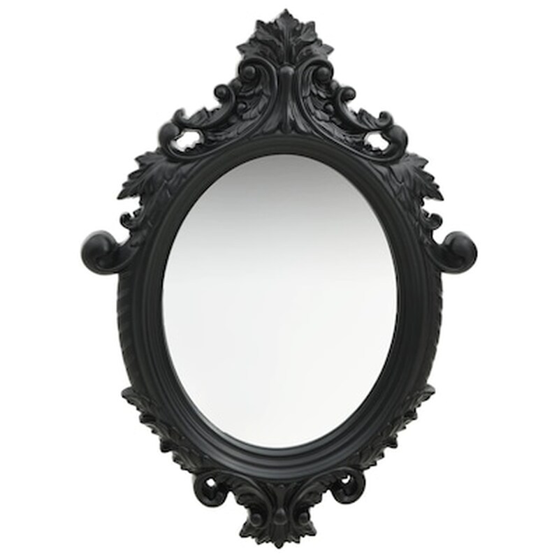 Διακοσμητικός Καθρέφτης Τοίχου VidaXL Ξύλινος 56x76 cm - Μαύρο