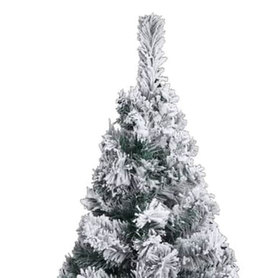Χριστουγεννιάτικο Δέντρο VidaXL Χιονισμένο Slim 1.80m - Πράσινο image 2