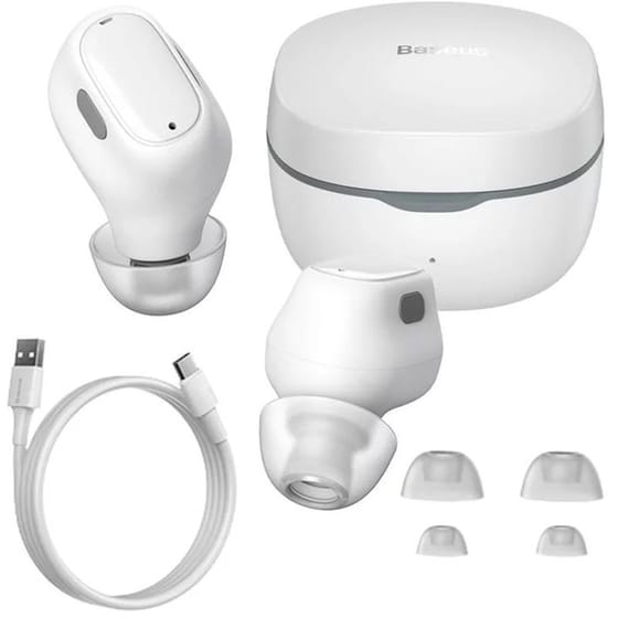Ακουστικά Bluetooth Baseus Bowie WM01 TWS - Λευκά image 3