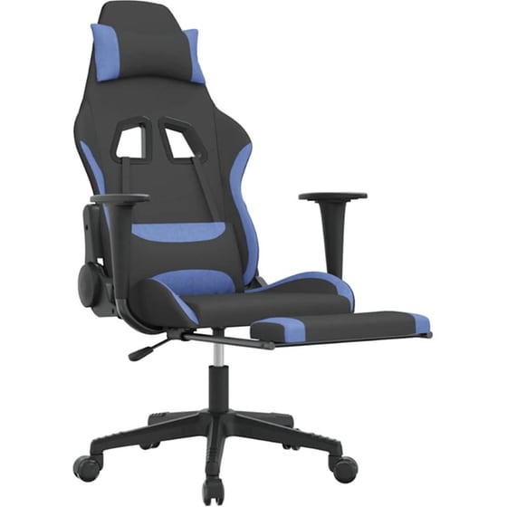 Καρέκλα Gaming VIDAXL 345507 με Υποπόδιο - Μαύρο image 4