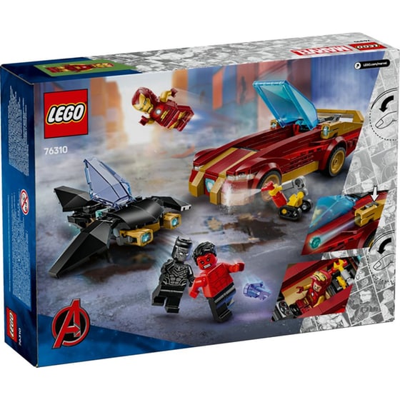 LEGO® Marvel Iron Man Car & Black Panther vs. Red Hulk (76310) image 7