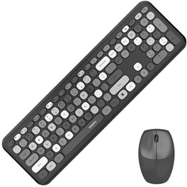 MOFII SMK-666395AG Ασύρματο σετ Πληκτρολόγιο/Ποντίκι - Μαύρο (US)