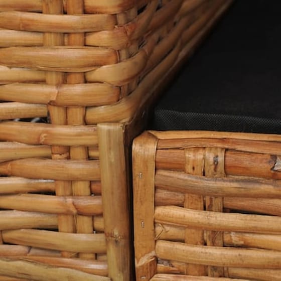 Πολυθρόνα Vidaxl από Ρατάν με Μαξιλάρια 94x78x66cm - Καφέ image 2