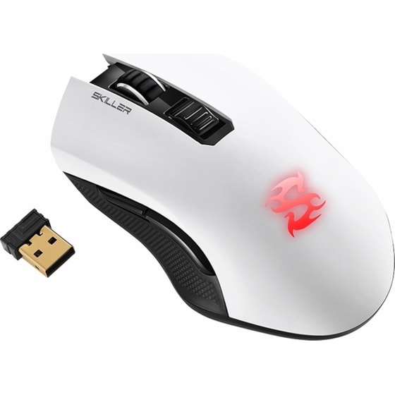 Sharkoon Skiller Sgm3 Gaming Ασύρματο Ποντίκι Λευκό image 1