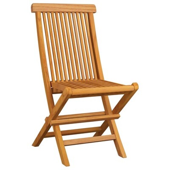 Vidaxl Καρέκλες Κήπου 8 Τεμ. Μασίφ Ξύλο Teak Με Πράσινα Μαξιλάρια image 3