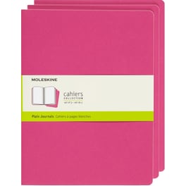 Σημειωματάριο Moleskine Cahier Plain XL Ροζ (3 Τεμάχια)